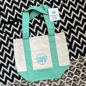Trader Joe's Pastel Canvas Tote
